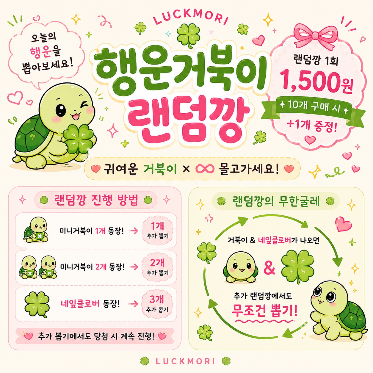 행운거북이 파츠 랜덤팩